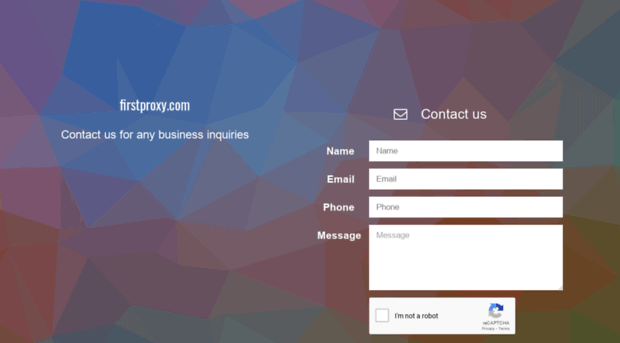 firstproxy.com
