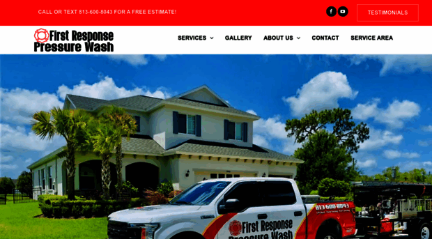 firstresponsepressurewash.com
