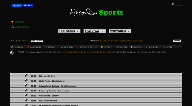 firstrow.bz - Firstrow Sports Live Stream | ... - Firstrow