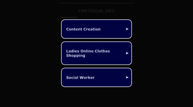 firstsocial.info