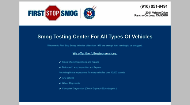 firststopsmog.com