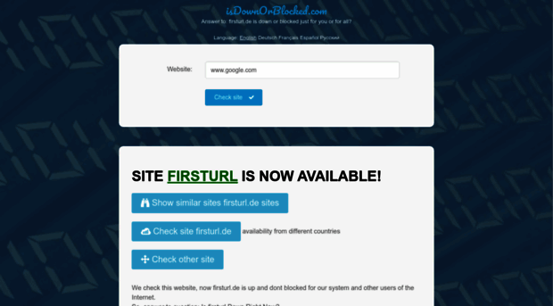 firsturl.de.isdownorblocked.com