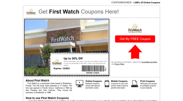 firstwatch.couponrocker.com