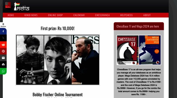 fischeronline.chessbase.in