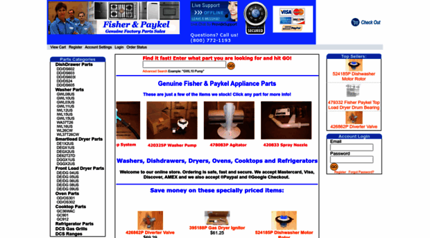 fisherpaykelparts.net