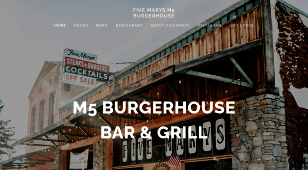 fivemarysburgerhouse.com