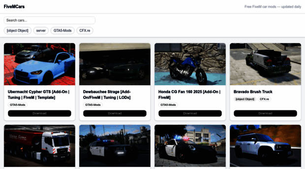 fivemcars.net