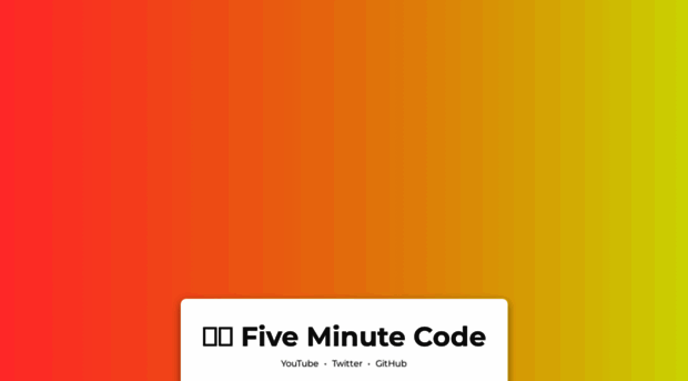 fiveminutecode.com