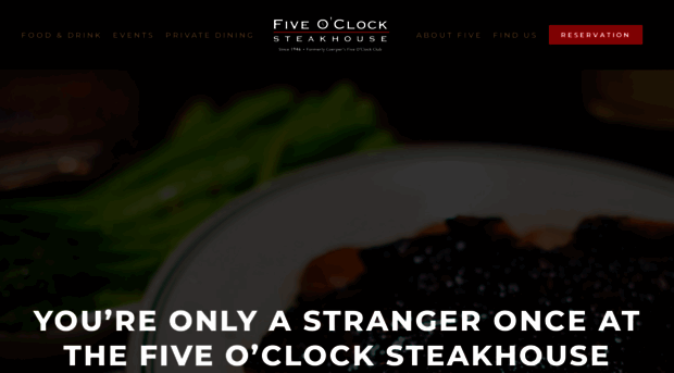 fiveoclocksteakhouse.com