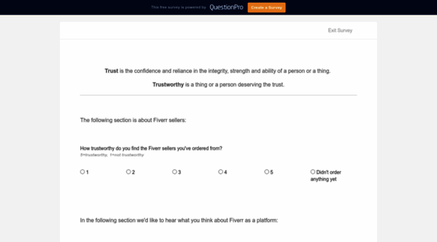 fiverr-trust-score.questionpro.com