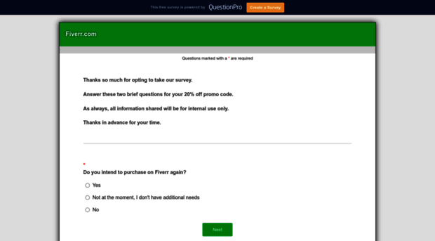 fiverr-user-survey.questionpro.com