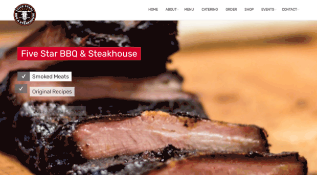 fivestarbbqandsteakhouse.com