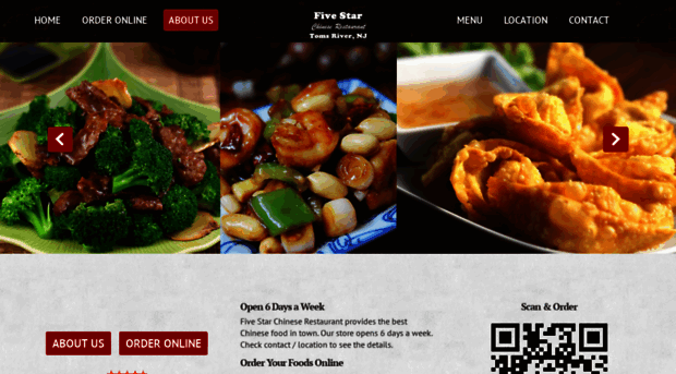 fivestarchinesefood.com