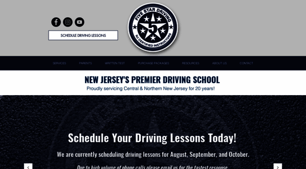 fivestardrivingschool.com