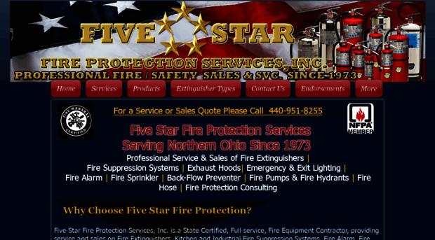 fivestarfireprotection.com