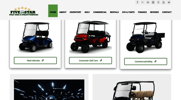 fivestargolfcars.com