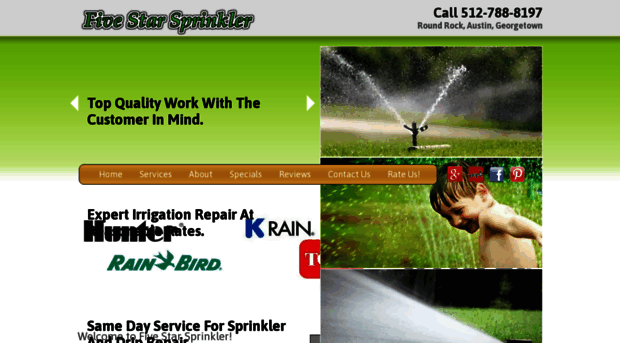 fivestarsprinkler.com