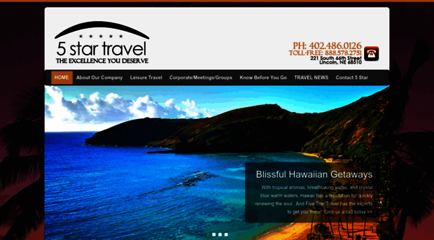 fivestartravellincoln.com