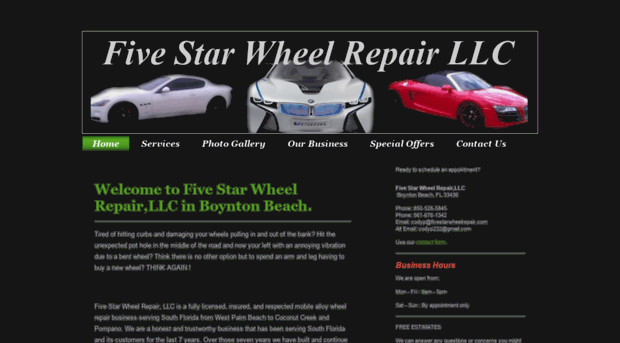 fivestarwheelrepair.com