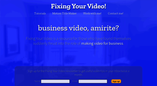 fixingyourvideo.com