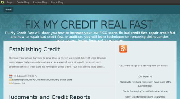 fixmycreditrealfast.blog.com