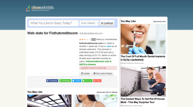 fixthatcreditscore.com.clearwebstats.com