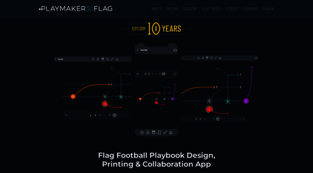 flagfootballplaymaker.com