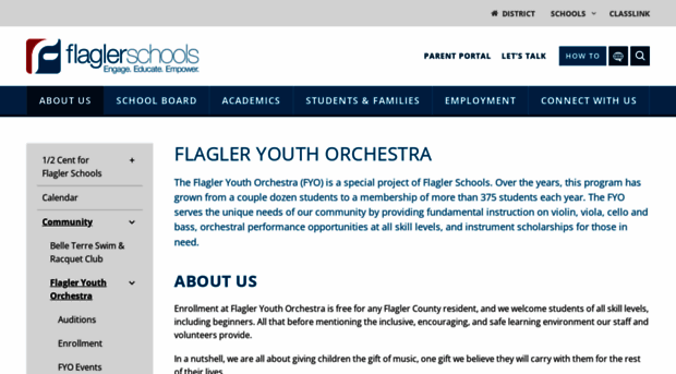 flagleryouthorchestra.org