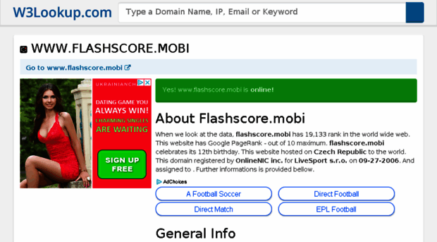 flashscore.mobi.w3lookup.net