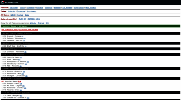 mobile flashscore
