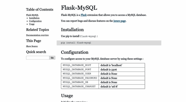 flask-mysql.readthedocs.org