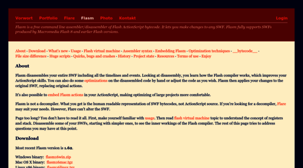 flasm.sourceforge.net