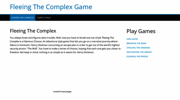 fleeingthecomplexgame.com