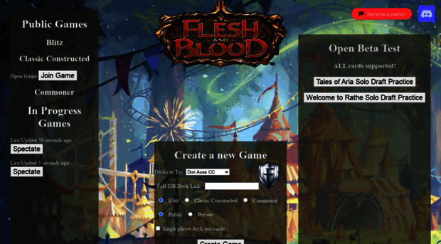 fleshandbloodonline.com