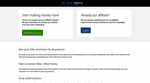 flexispy.postaffiliatepro.com