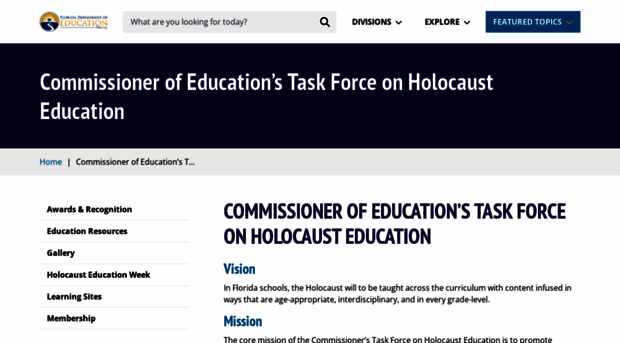 flholocausteducationtaskforce.org