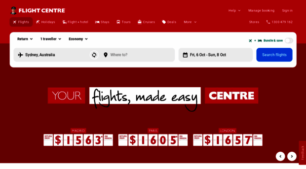 flightcenter.com.au