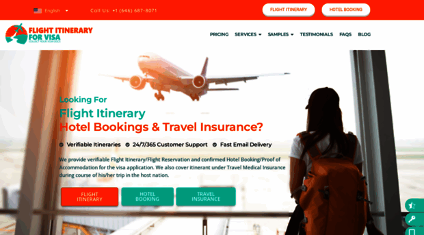 flightitineraryforvisa.com