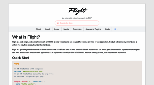 flightphp.com