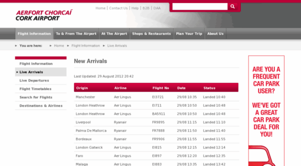 flights.corkairport.com