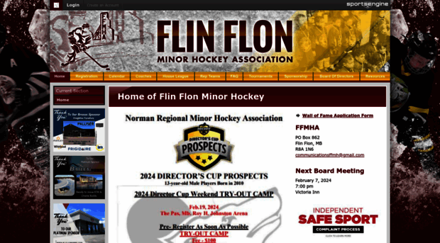 flinflonminorhockey.com