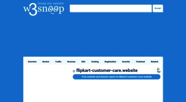 flipkart-customer-care.website.w3snoop.com