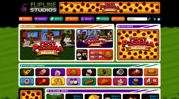 Papa's Pizzeria : Flipline Studios : Free Download, Borrow, and Streaming :  Internet Archive