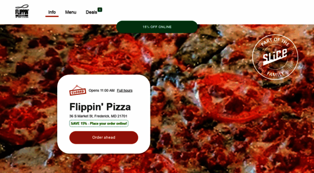 flippinpizzaoffrederick.com