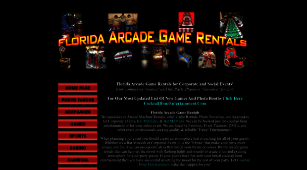 floridaarcadegamerentals.com