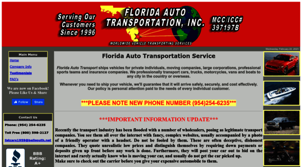 floridaautotransport.com