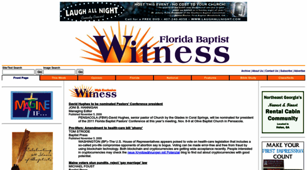 floridabaptistwitness.com