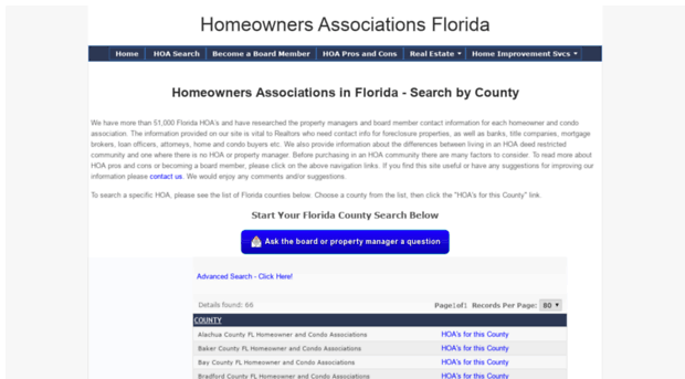 floridahoadirectory.com