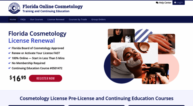 floridaonlinecosmetology.com