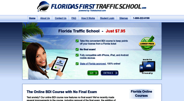 floridasfirsttrafficschool.com